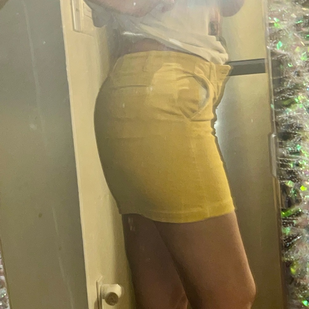 Polo by Ralph Lauren Yellow Mini Skirt Corduroy